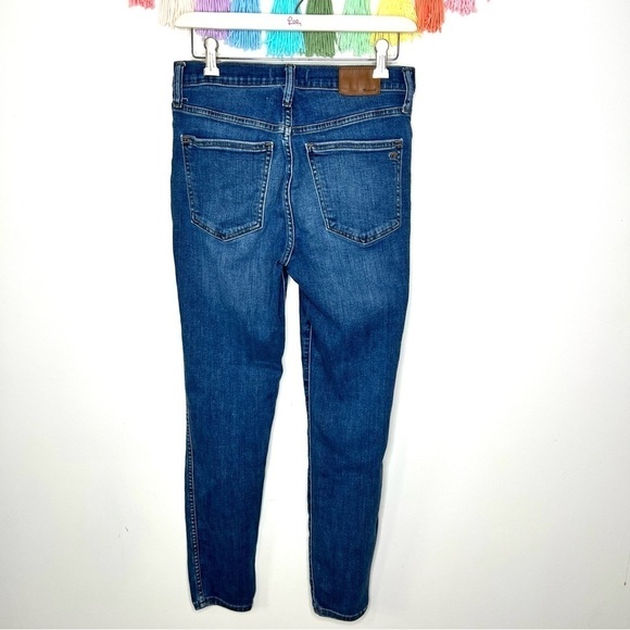 Madewell High-Rise Roadtripper Skinny Jeans Ridgefield Wash Zip-Front Size 27 - Picture 7 of 16
